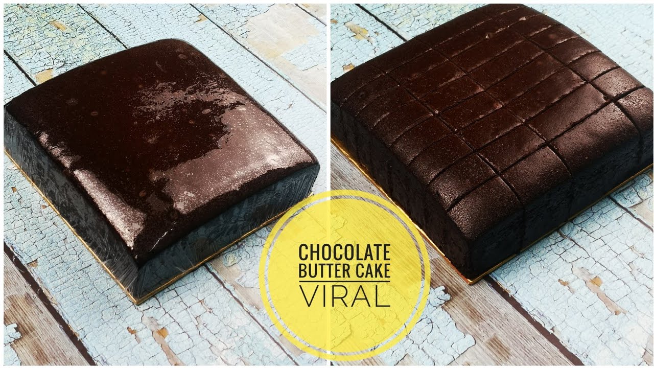 RESEPI BUTTER CAKE VIRAL ( VERSI CHOCOLATE ) | THAI BUTTER CAKE  #buttercake