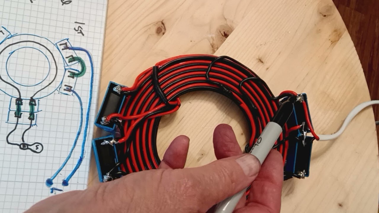 Bifilar series adding flat coils stack TPU