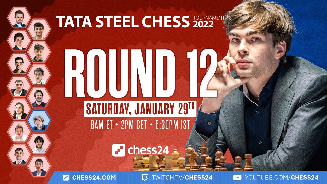 Tata Steel Chess 2022 | Round 12 | Jan Gustafsson & Peter Svidler