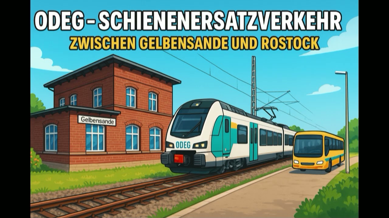 ODEG - Schienenersatzverkehr zwischen Gelbensande und Rostock