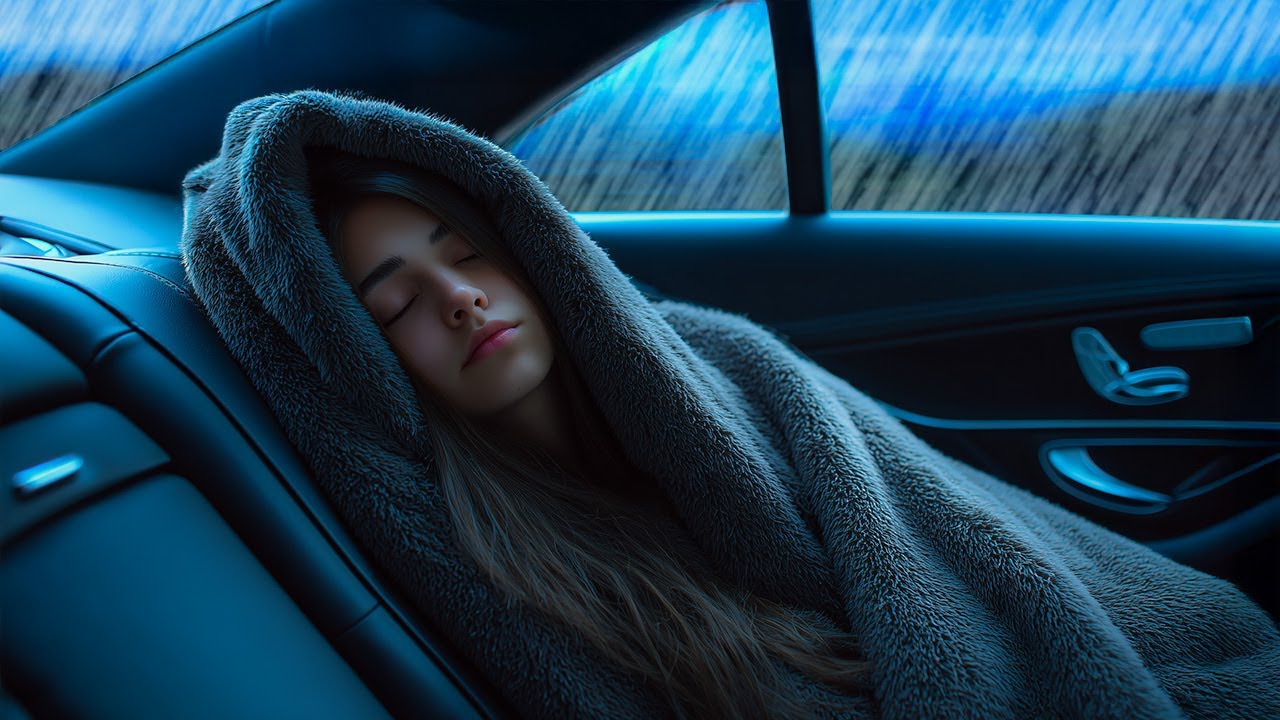 Nice Rain in Car for Sleep | Gentle Raindrops on Windows Creating Deep Relaxation and Perfect Calm