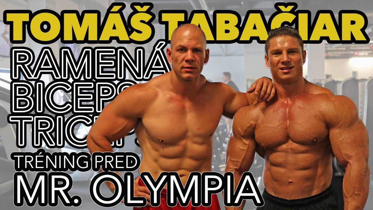 IFBB Pro Tomáš Tabačiar tréning ramená, biceps, triceps 2 týždne pred Mr. Olympia 2019
