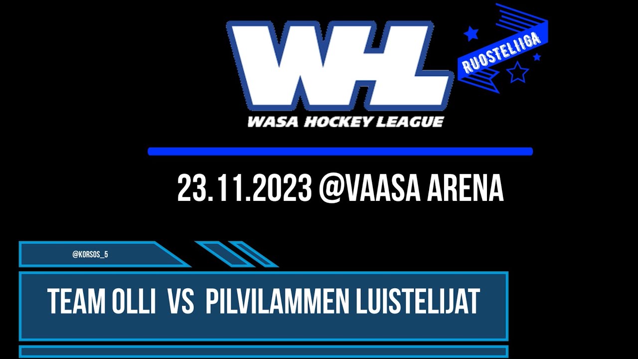 WHL RL Team Olli vs Pilvilammen Luistelijat 23.11.2023