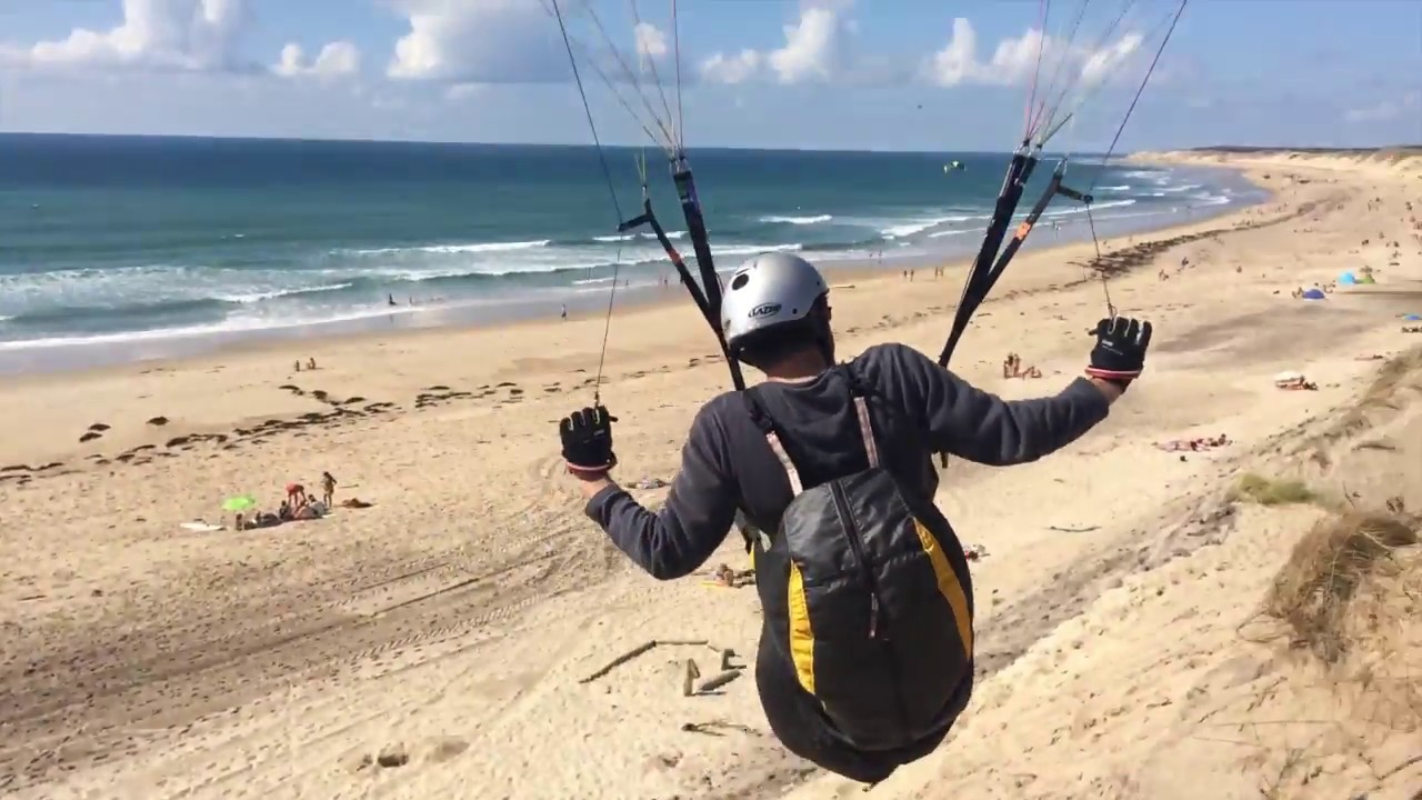 Soaring en parapente à Montalivet - août 2014