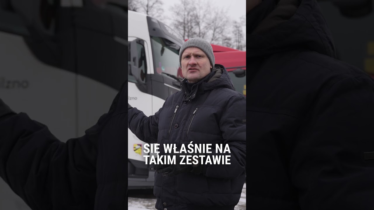 Spinanie ciągnika z naczepą