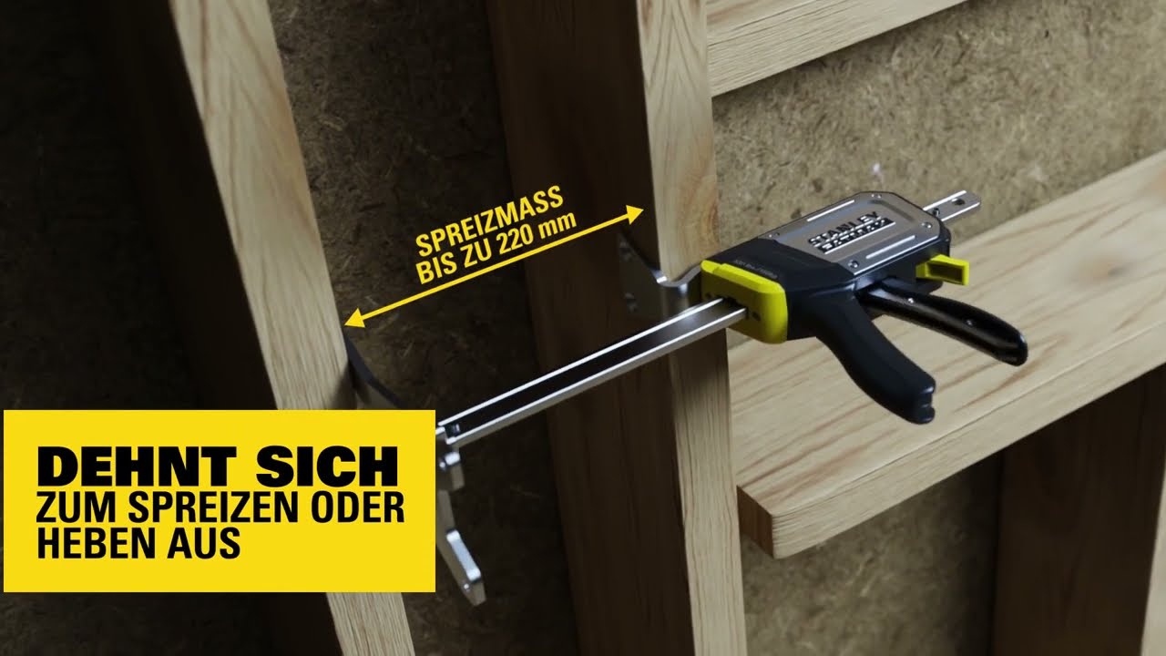 STANLEY&reg; DACH | So funktioniert das STANLEY Tradelift&trade; Einhand-Montagewerkzeug