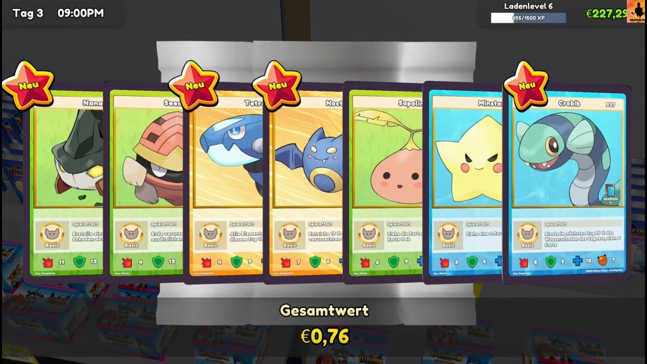 TCG Card Shop Simulator (Xbox) – Tag 3: Seltene Kartenpakete und eine teure Karte (no commentary)