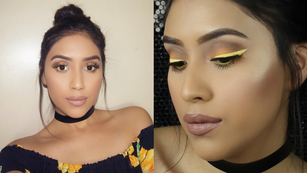 Coachella Inspired Makeup 2016  | Yellow Eyeliner Spring Makeup Tutorial