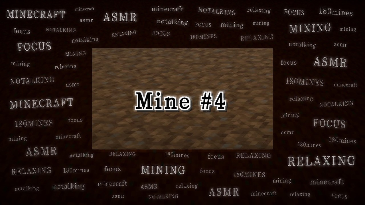 Minecraft ASMR | 180 Mines | Digging Mine #4