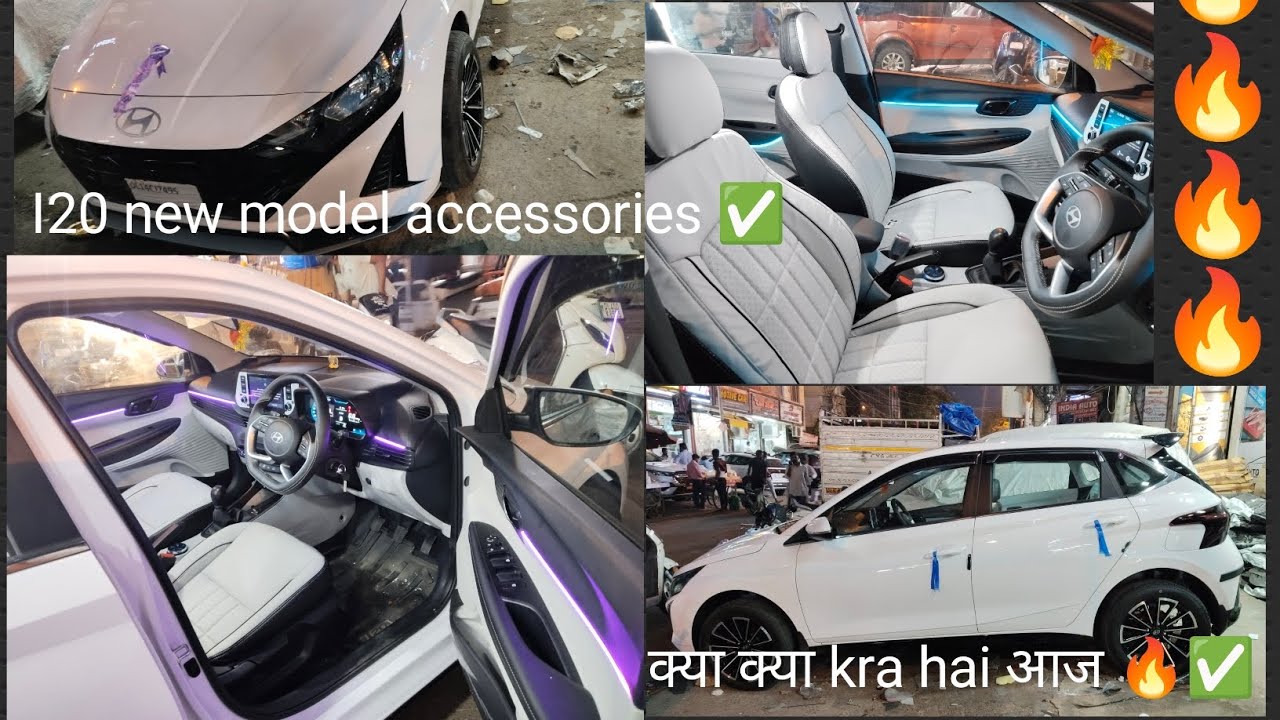I 20 sports model accessories for Karol Bagh 🤯 #karolbagh #i20modified #ledlamp #i20modified