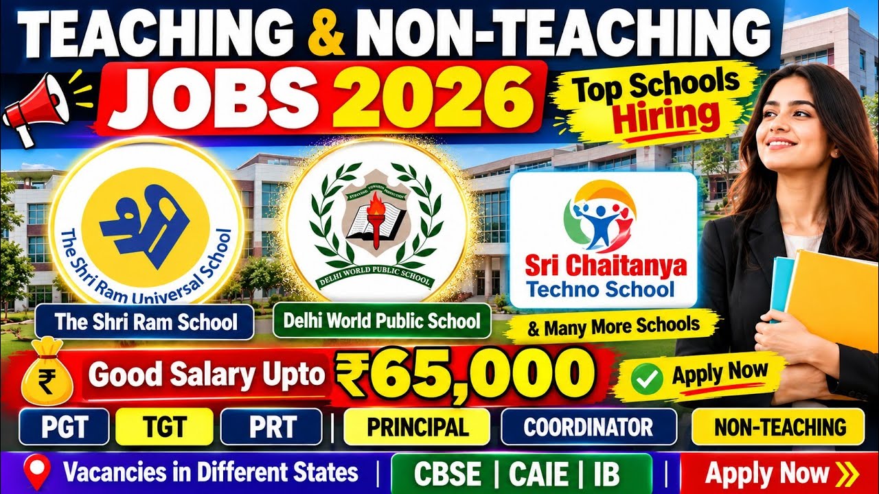 Teaching & Non-Teaching Jobs 2026 | Delhi World Public School | Salary Upto ₹65k | PGT TGT PRT #jobs