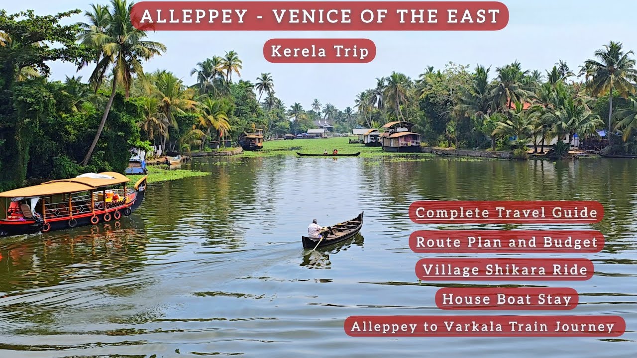 Alleppey Tourist Places| House Boat Trip| Kerela Tour| Alleppey to Varkala Train | Udaya Resort
