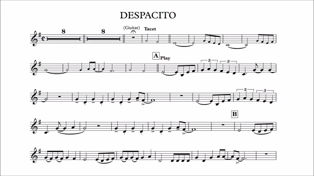 French Horn Play-along - Despacito - Luis Fonsi - with sheet music