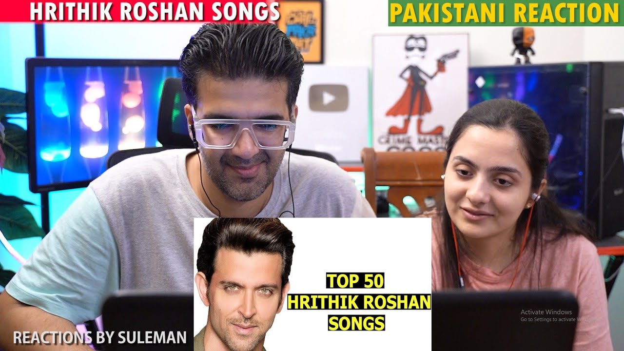 Pakistani Couple Reacts To Hrithik Roshan Top 50 Songs