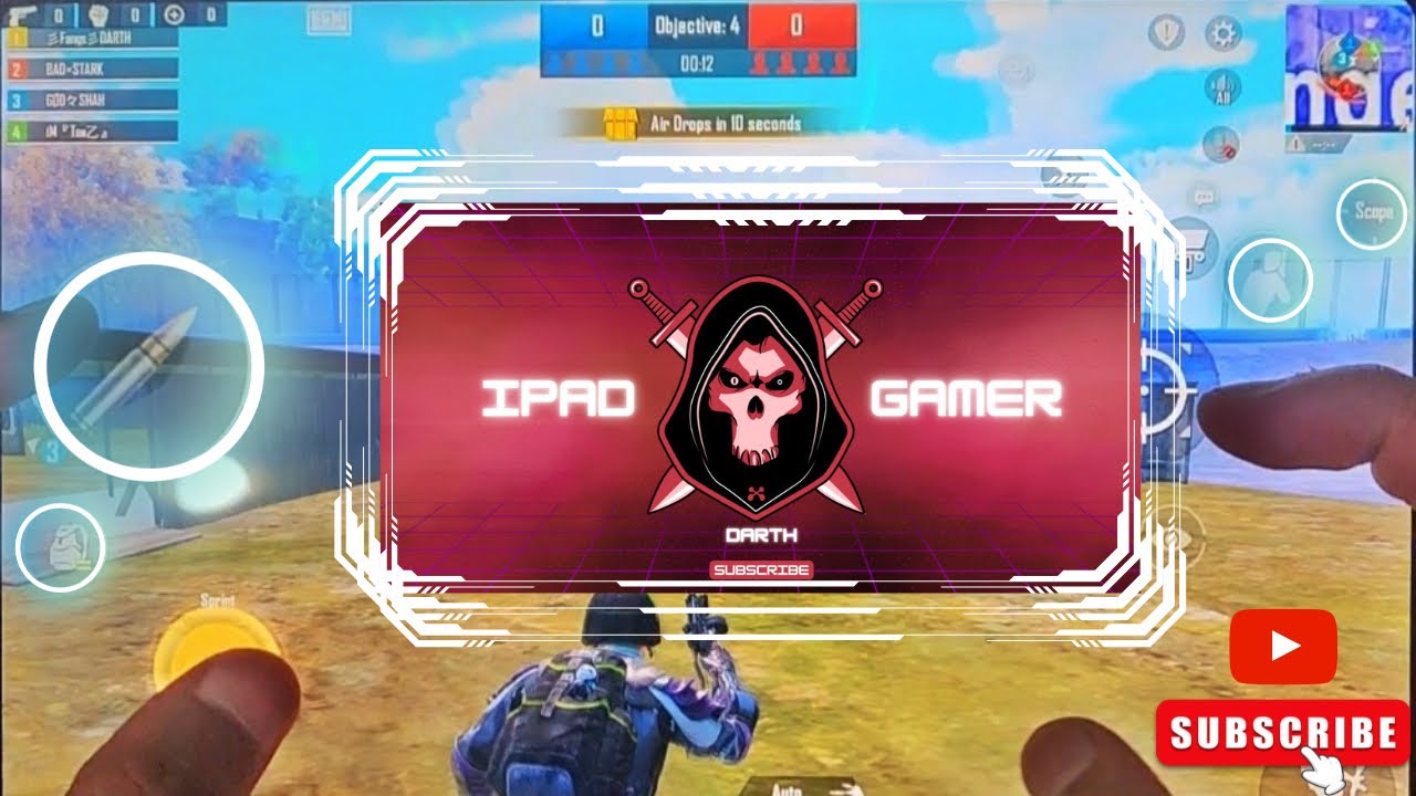 👾😱90 FPS 120 HZ EXTREME IPAD PRO BGMI GAMEPLAY @darthgamingwr