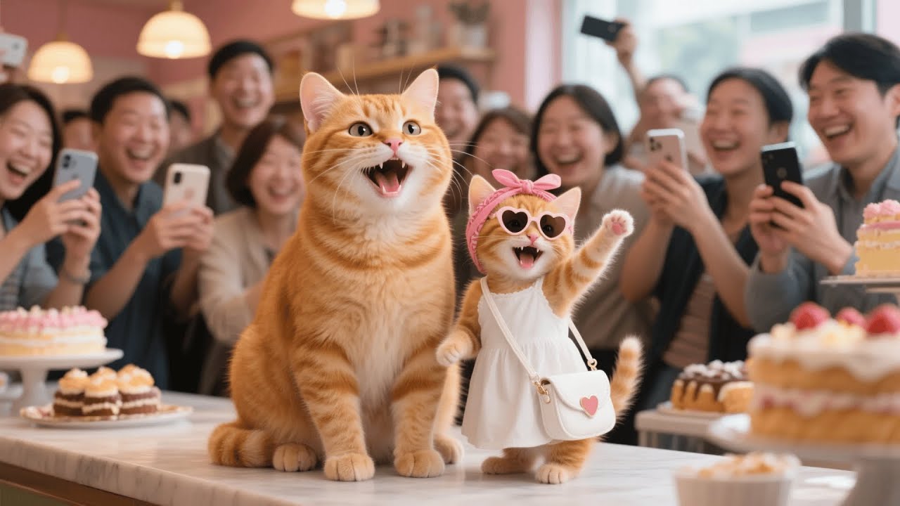 Ginger Kitten & Mama Cat go Viral as Cat Food Brand Ambassadors—Fans Rush for Photos 🐾📸
