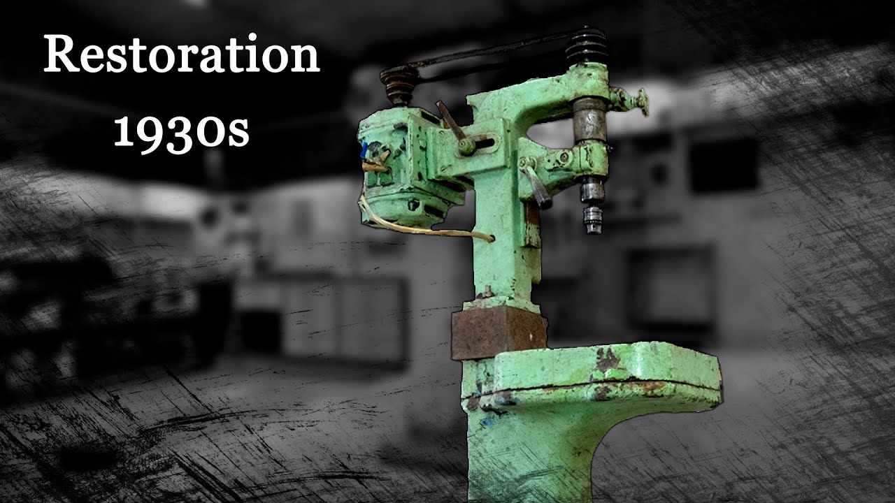 Drilling machine restoration. Painting in Candy