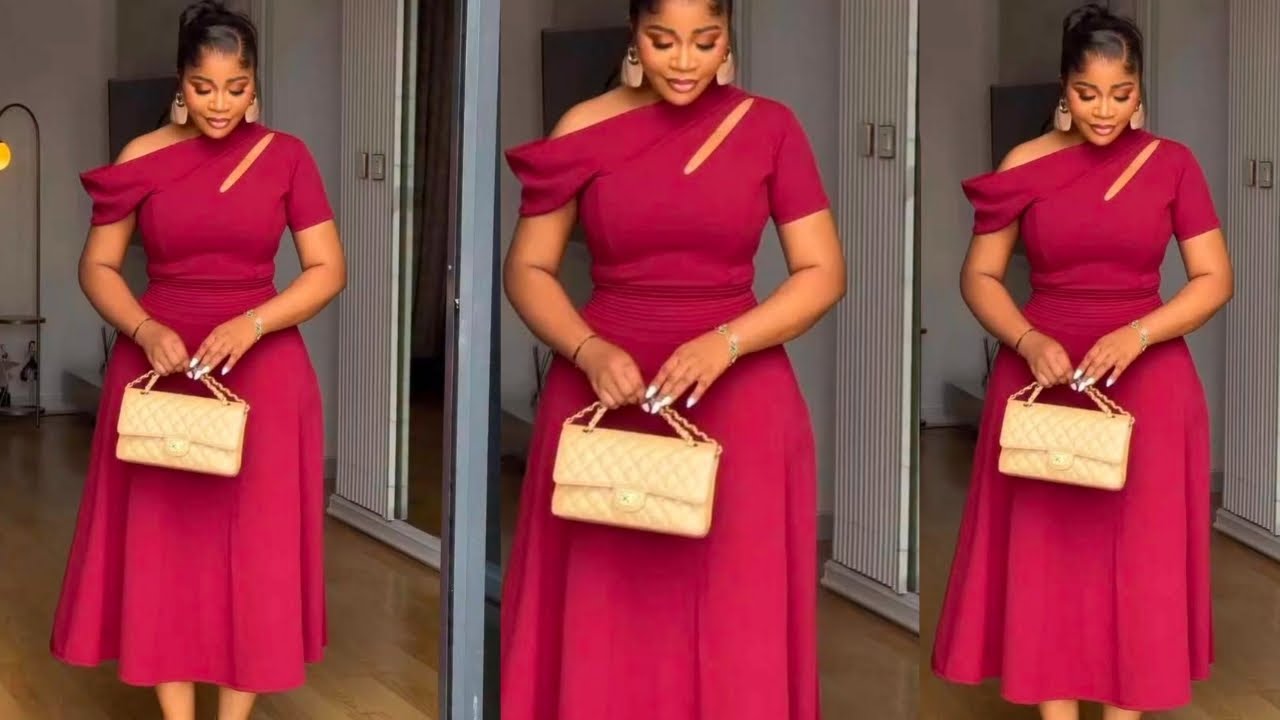 Как спроектировать и скроить это модное асимметричное деловое платье на одно плечо