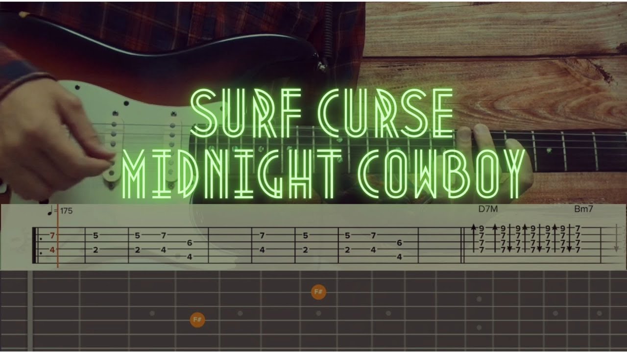 Surf Curse  - Midnight Cowboy / Guitar Tutorial / Tabs + Chords + Solo