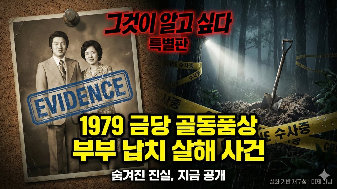 1979년 대한민국을 충격에 빠뜨린 금당 골동품상 부부 납치 살인사건 실화
