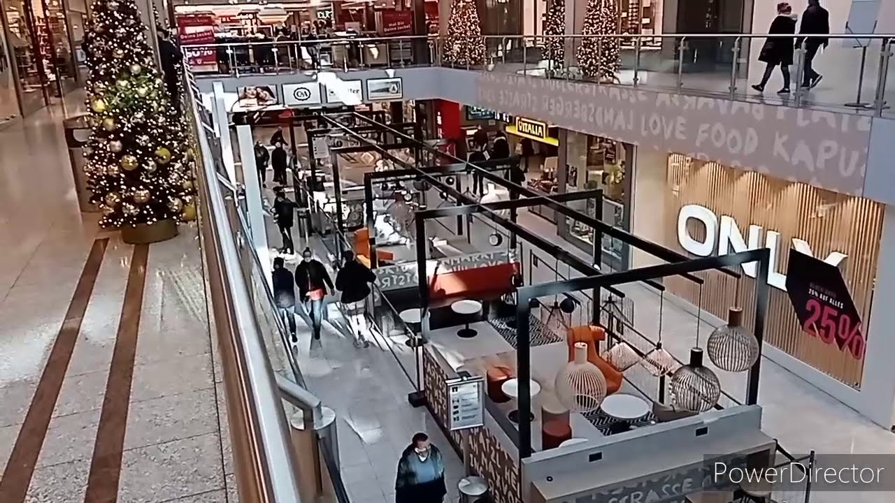 Germany shopping mall centre Olympia einkaufszentrum fast floor Munich bayern German part 1...