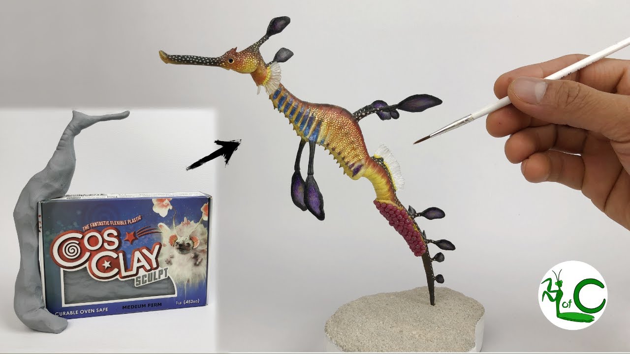 Sculpting Weedy Seadragon using Cosclay by Life of Clay_(Phyllopteryx taeniolatus)