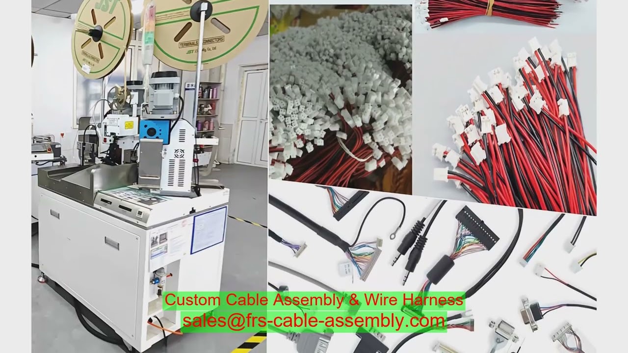 Copper Contact Material Lighting Wiring Harness Customized Easy To Install sma connector assembly