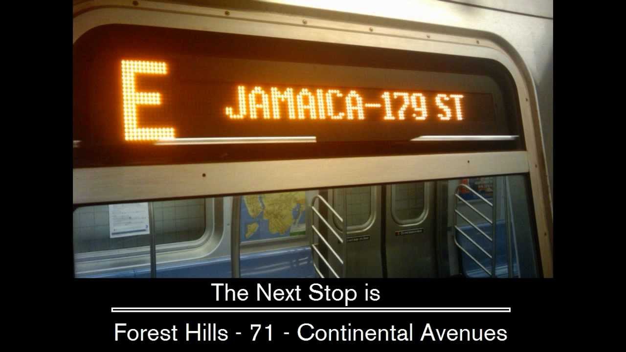 E - к 179 Объявления [через 8 авеню Lcl - Queens Blvd Exp] (от WTC до 179 St)
