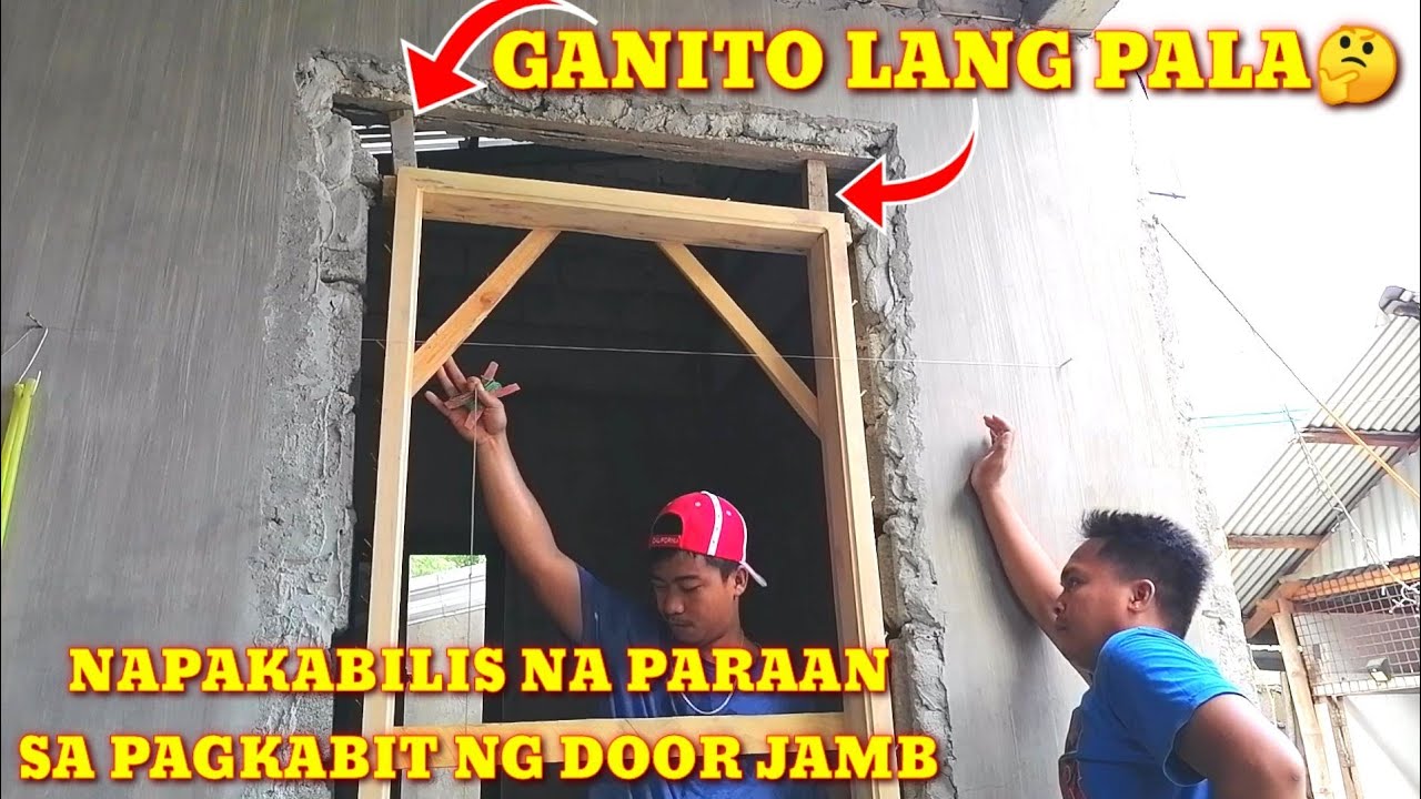 MADALI LANG PALA MAGKABIT NG DOOR JAMB KAPAG GANITO ANG DESKARTE. AYOS NA AYOS ITO👍