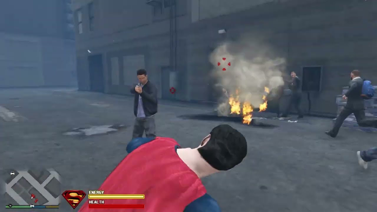 SuperMan VS Enemy #viral #viralvideo #gta #superman #cr7 