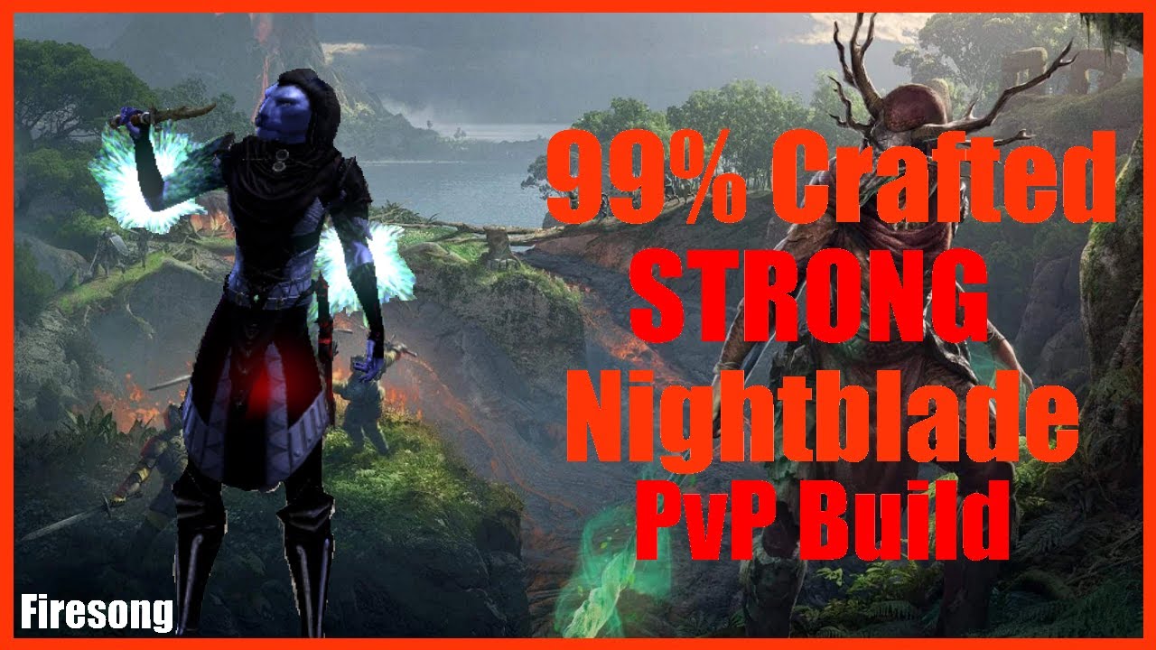 ESO PvP - HIGH Damage/Tankiness Nightblade Build Tutorial [Firesong Chapter]