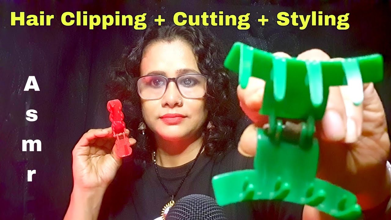 [ASMR] Hair Styling (Clipping & Cutting)| hindi asmr |Dearly ASMR