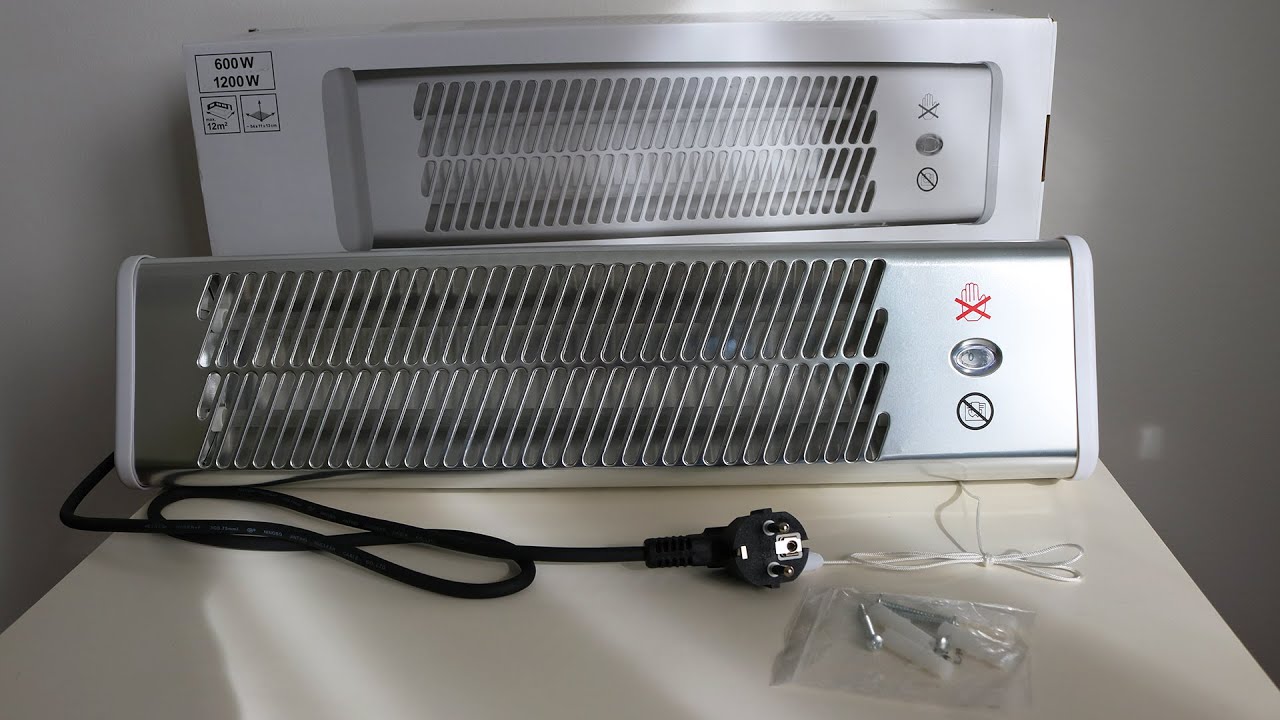 Wall Mounted Electric Patio Heater - Unboxing & Test