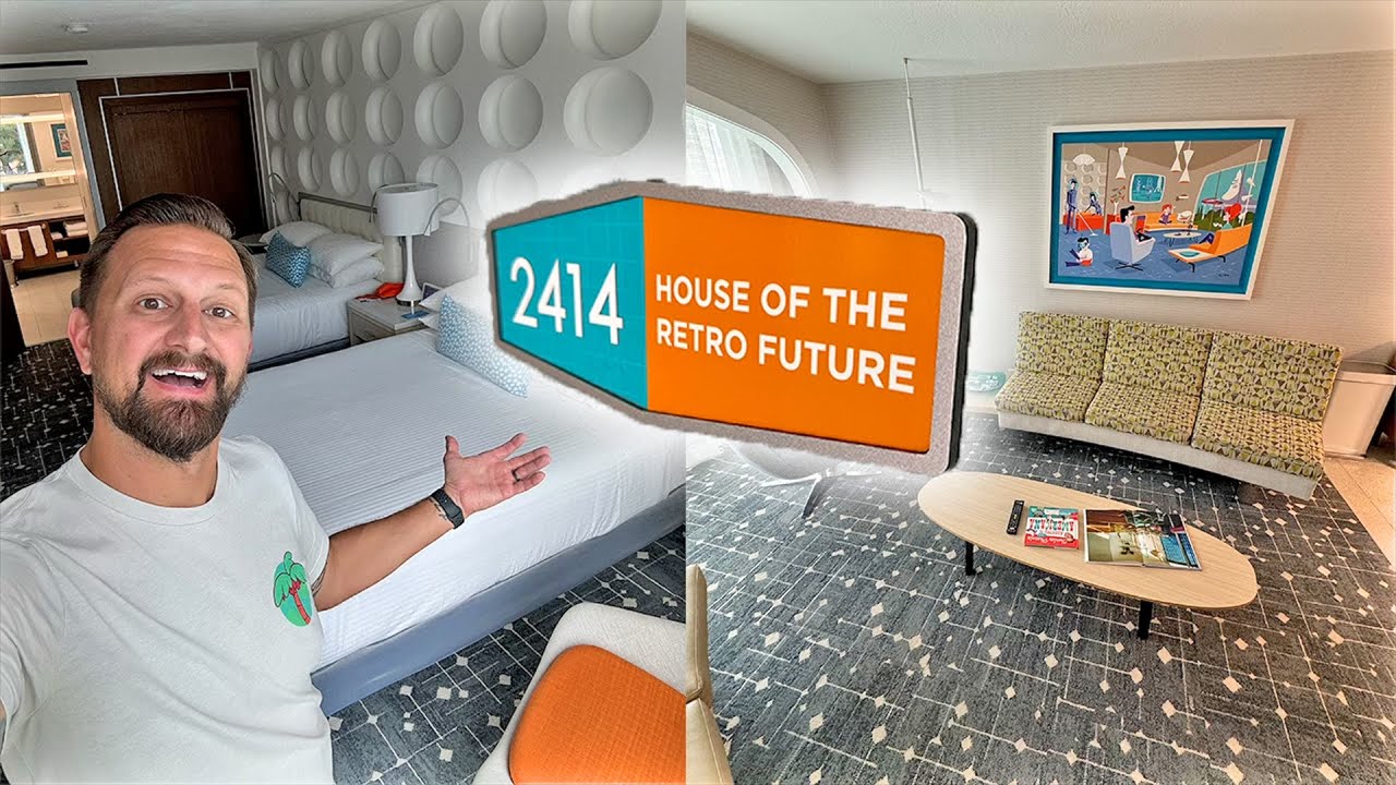 Disneyland D23 Travel Day! Flying From Florida To California & House Of The Retro Future Suite Tour!