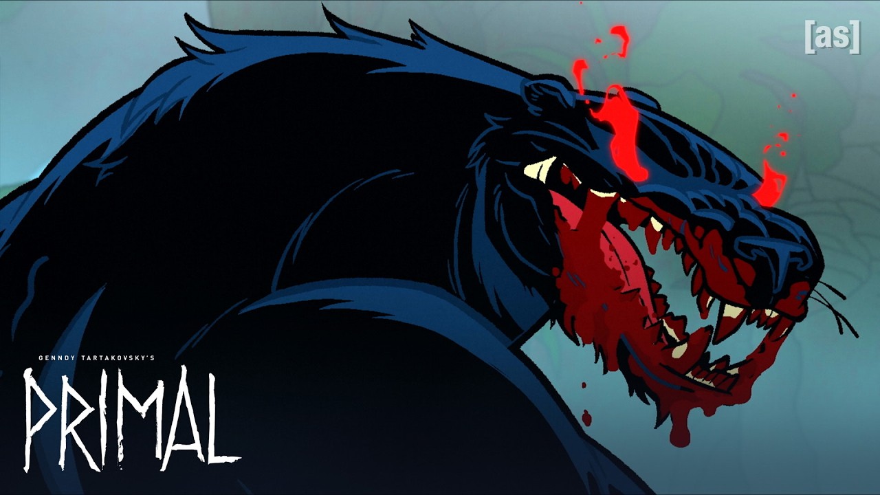 Black Panther Brawl | Genndy Tartakovsky's Primal  | adult swim