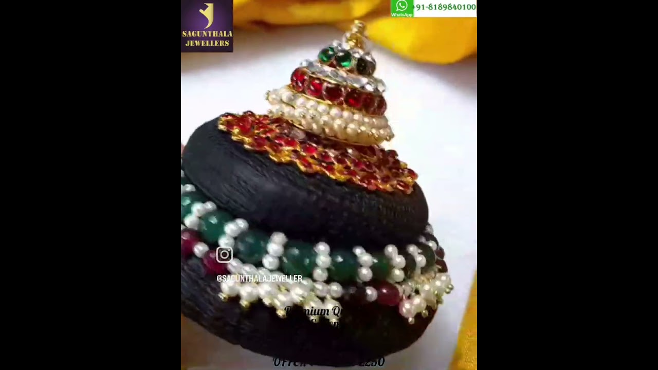 ANDAL KONDAI: EXCLUSIVE & ETHNIC HAIR ACCESSORY for BRIDAL, BHARATANATYAM, & GODDESS DECOR, MYLAPORE