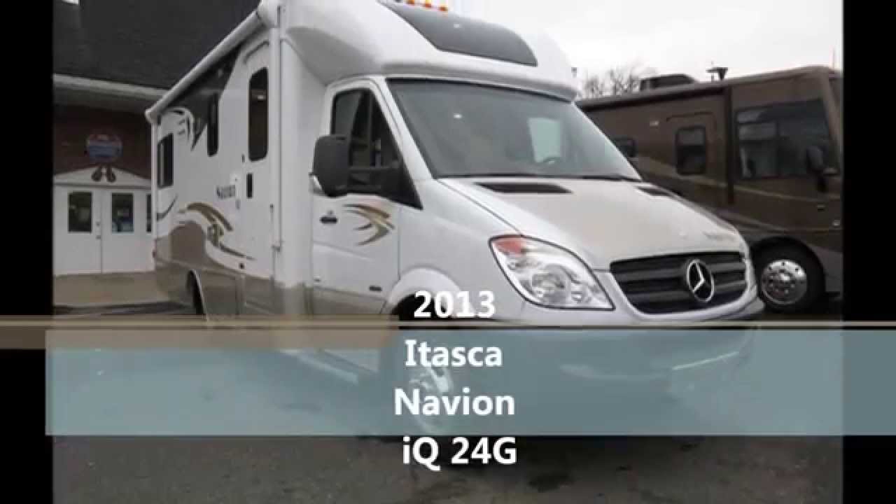 2013 Itasca Navion iQ 24G Winnebago and Mercedes Benz Sprinter Van Class C Diesel Motorhome