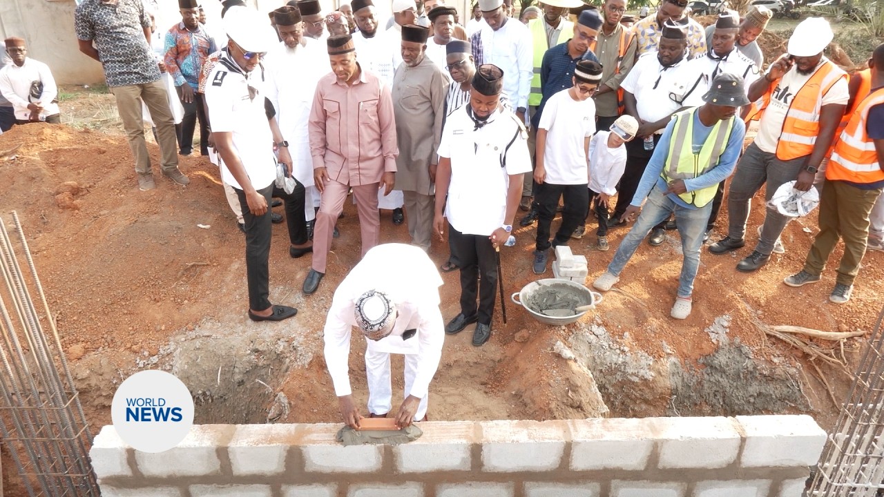 Foundation Stone laid for new Khuddam Secretariat in Ghana