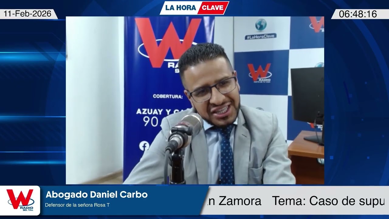 Abogado Daniel Carbo - Defensor de la señora Rosa T - Caso contra el Alcalde Cristian Zamora