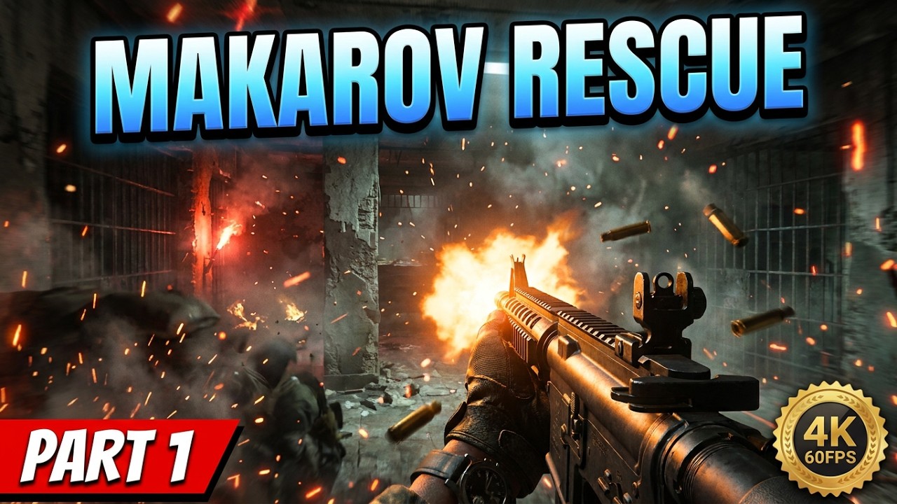 Call of Duty MW3 - Операция 627 (Спасение из ГУЛАГа Макарова) Ультрареалистичная [4K 60FPS PS5] |...