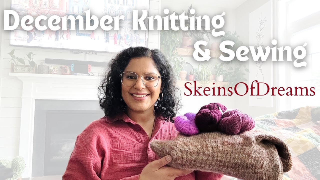Episode # 68: December Knitting and Sewing!! Finished Cardigan No. 9 and Sophie Hood!!