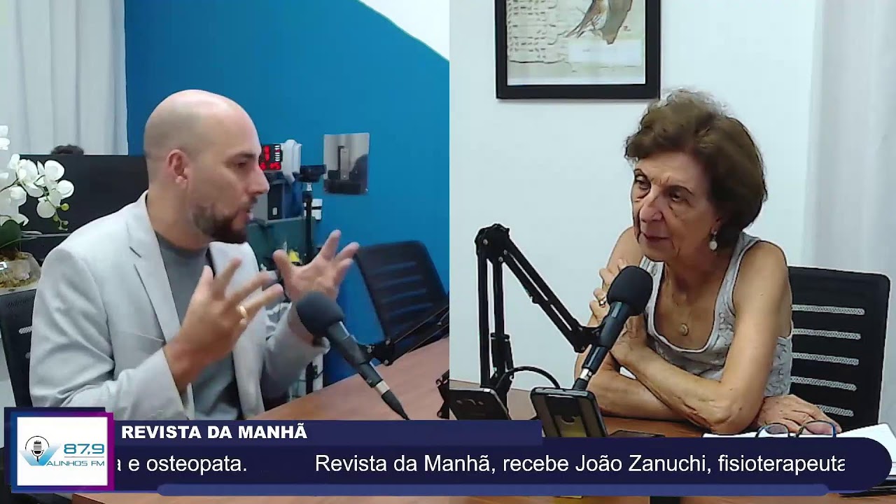 Revista da Manhã, recebe João Zanuchi, fisioterapeuta e osteopata.