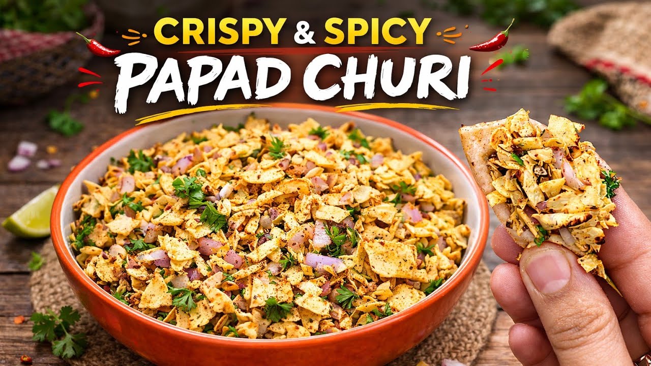  Sabzi Nahi Hai? 5 Minute Mein Bana Lo Ye Papad Churi