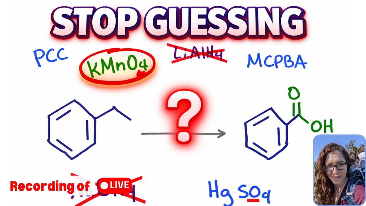 Organic Chemistry Reagents: How to Know What They Do (Even Ones You’ve Never Seen) [LIVE RECORDING]