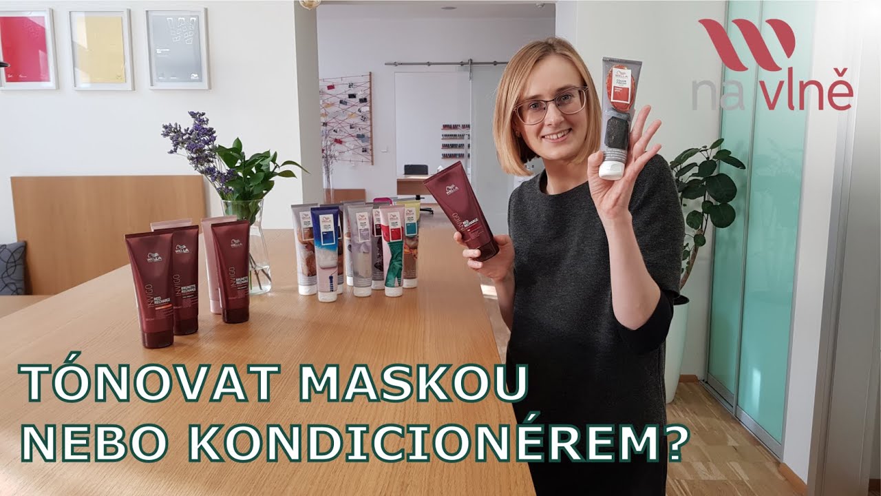Na vlasy s t&oacute;novac&iacute; maskou nebo t&oacute;novac&iacute;m kondicion&eacute;rem s kan&aacute;lem @studiowellaprague