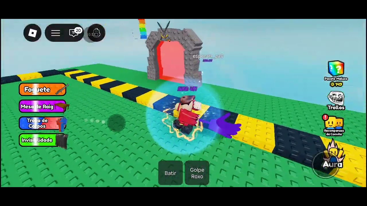 Dois jogos no Roblox 