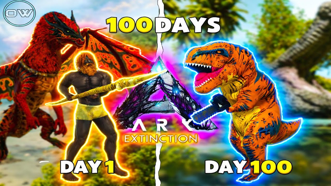 100 Ngày Tiến Hóa Lùi Trong Ark Extinction!