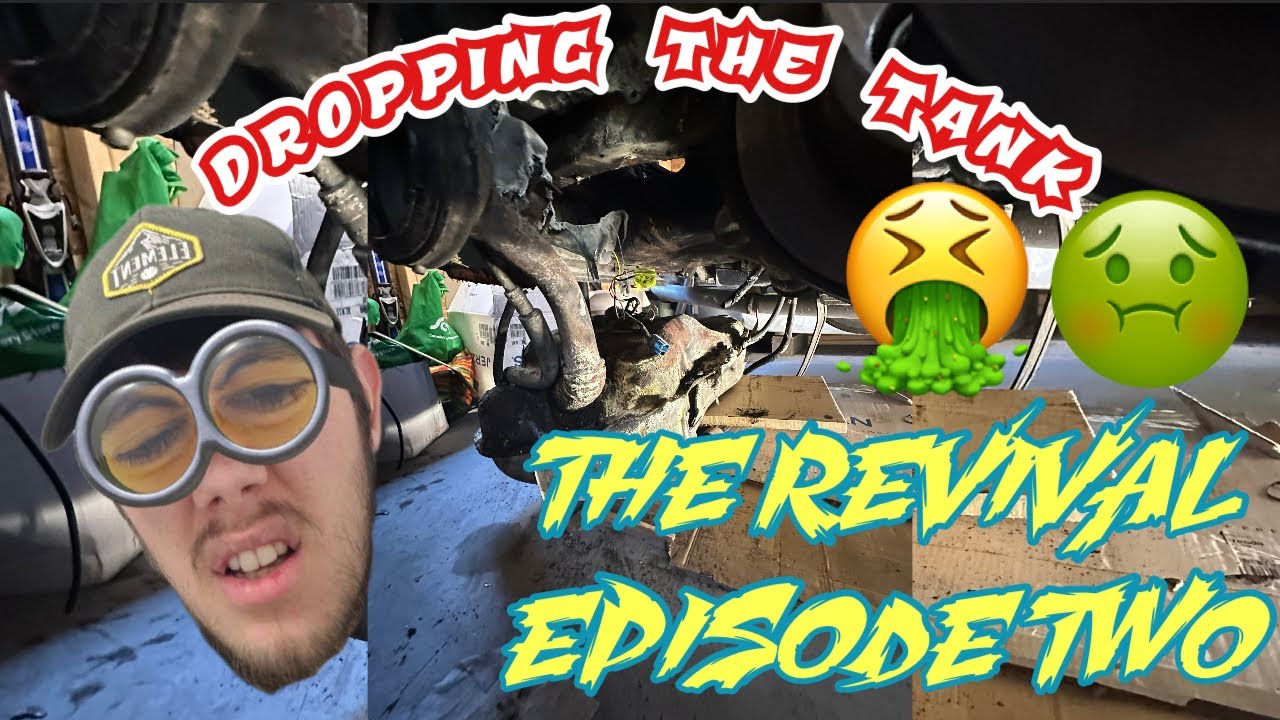 DROPPING THE TANK 🤮 - THE REVIVAL EPISODE TWO - how to remove a 240sx s13 gas tank