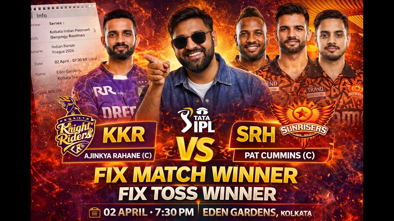 KKR vs SRH Fix Match Winner 😱 IPL Toss Prediction 🔥 IPL 2026 Prediction | Today Toss Prediction 