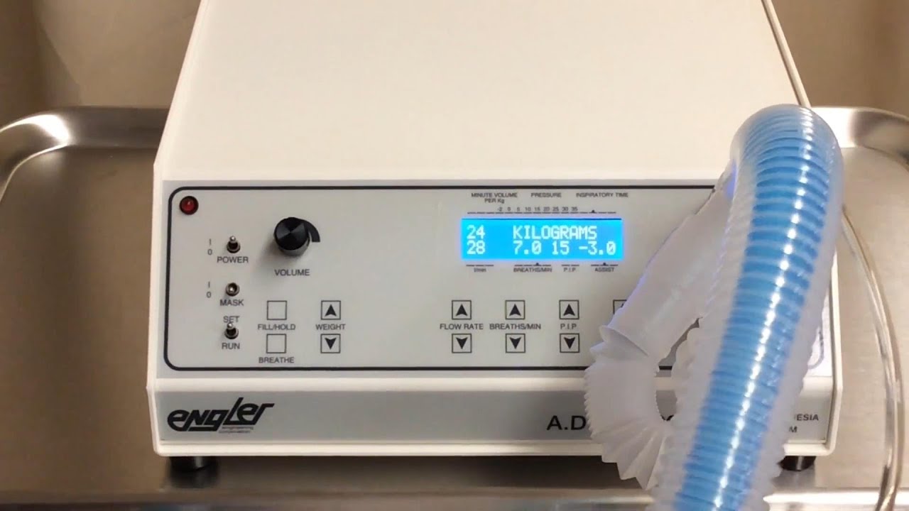 ADS 2000 Veterinary Anesthesia Machine / Ventilator - Setup and Usage